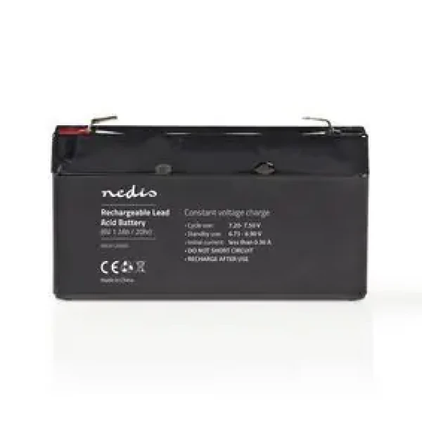 Nedis Dobíjecí olověný akumulátor / Olověné / Dobíjecí / 6 V / 1200 mAh (BALA12006V)