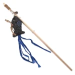 Magic Cat Hračka - Natural Fun šidítko ryba s rolničkou a šantou kočičí šedá 40cm (453-22104)