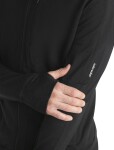 Pánská merino mikina s kapucí ICEBREAKER Mens 260 Quantum IV LS Zip Hoodie, Black velikost: M