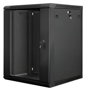 Lanberg 15U 19" černý / Nástěnný rozvaděč / 600×600 mm / Flat pack / nosnost 60 kg (WF01-6615-10B)