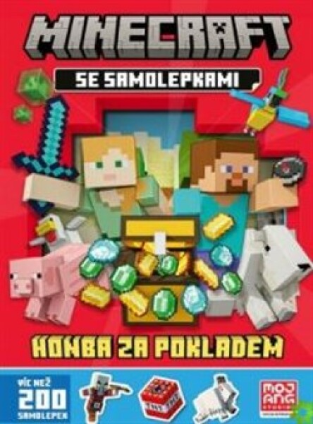 Minecraft Honba za pokladem se samolepkami kolektiv