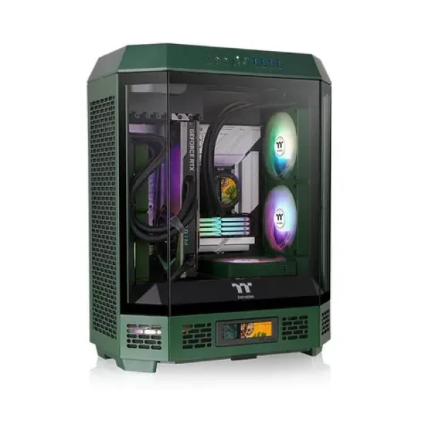 Thermaltake The Tower 600 zelená / ATX / 4x USB-A 3.2 / 1x USB-C 3.2 / 2x140mm / bez zdroje / průhledná bočnice (CA-1Z1-00MCWN-00)