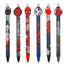 Colorino gumovatelné pero Spiderman, 36 ks, modrá náplň, displej - 36ks