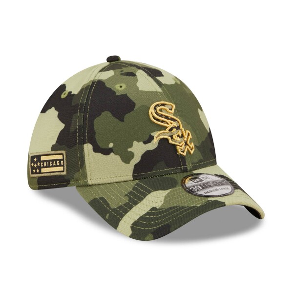 New Era Pánská kšiltovka Chicago White Sox MLB 2022 Armed Forces 39THIRTY Flex Velikost: M/L