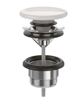 VILLEROY & BOCH - Umyvadlová výpusť, ClickClack, alpská bílá 68170001