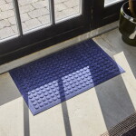 House Doctor Rohožka Rectangle Blue, modrá barva