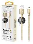 ALIGATOR PREMIUM Datový kabel 2A, Lightning zlatý (DATKP06)