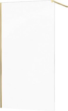 MEXEN - KIOTO Sprchová zástěna WALK-IN 80x200 cm 8 mm, zlatá, transparent 800-080-101-50-00