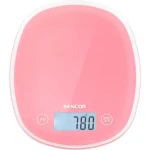 SENCOR SKS 34RD červeno-růžová / digitální kuchyňská váha / max. 5 kg / funkce TARE / dotyk. tlačítka (8590669156658)