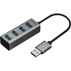 YENKEE YHB 4300 šedá / USB Hub / 4x USB 3.0 (8590669289110)