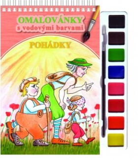 Omalovánky s barvami a štětcem Akim - Oblíbené pohádky