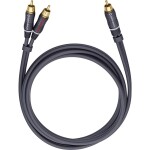 Oehlbach jack audio prodlužovací kabel [1x jack zástrčka 3,5 mm - 1x jack zásuvka 3,5 mm] 5.00 m černá pozlacené kontakty Oehlbac