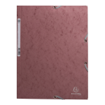 Spisové desky gumičkou Skandi, prešpán, A4 maxi, starorůžová
