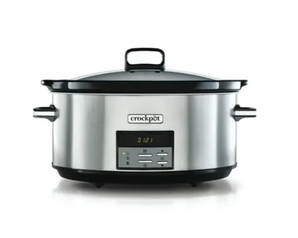Crockpot CSC063X černá/stříbrná / Pomalý hrnec / 7,5 l / keramická mísa / 320 W / časovač 20 h (100001771938)