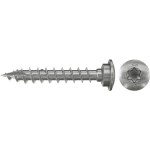 Fischer 561799 - Vrut konstrukční do dřeva pr. 6 x 160 mm s talířovou hlavou TX 30 pro dřevostavby, FPF II WTP - bílý zinek
