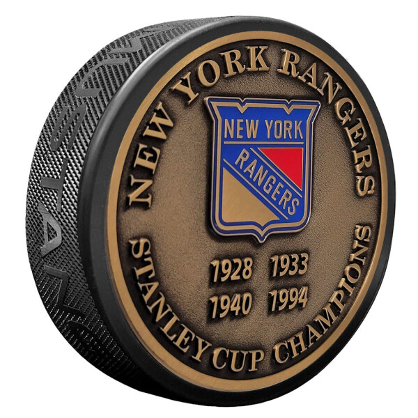 Mustang Puk New York Rangers NHL Stanley Cup Years Gold Medallion