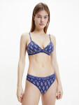 Trojúhelníková bralette logem QF5953 X00 Modrá bílým logem Calvin Klein modrá/bílá