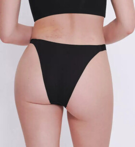 Dámská tanga GO Casual Tiny tanga 2P - BLACK - černé 0004 - SLOGGI BLACK XS