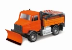 Bburago servisní vozidlo Road Security with Snow Plough and Signal Board