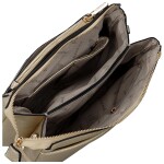 Trendy dámská koženková crossbody kabelka Anita, zlatá