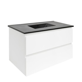 Koupelnová skříňka s umyvadlem SAT B-Way 79x50x45 cm bílá lesk BWAY280WU4B BWAY280WU4B