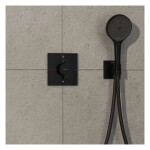 HANSGROHE - ShowerSelect Comfort E Termostatická baterie pod omítku, pro 2 spotřebiče, matná černá 15578670