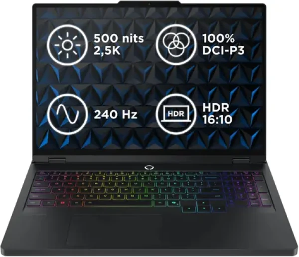 Lenovo Legion Pro 5 16ADR10 černá / 16" WQXGA / AMD Ryzen 9 8940HX / 32GB / 1TB SSD / RTX 5070 8GB / W11P (83LT005ACK)