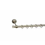 Garnýž satin nikiel FI16 jedn 160cm Váleček se spon.