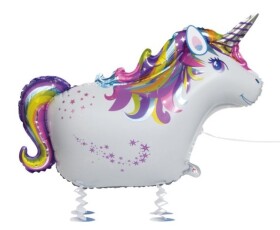 Jednorožec chodící balónek 86 cm Jednorožec chodící balónek 86 cm