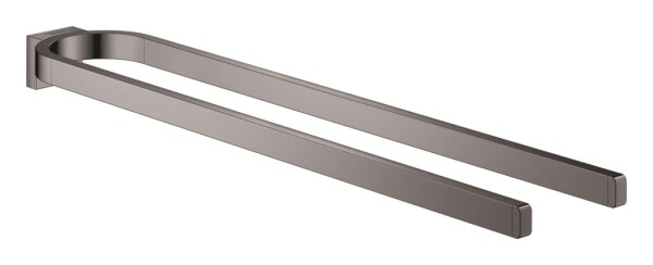 GROHE - Selection Dvojitý držák na ručníky, Hard Graphite 41059A00