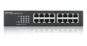 ZyXEL GS1100-16 v4 / Switch / 16x GLAN / 10/100/1000 Mbps / Fanless / Desktop (GS1100-16-EU0104F)