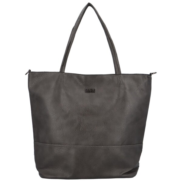 Trendová dámská koženková kabelka přes rameno Ramira, šedá