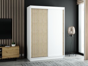 Šatní skříň Abi Lamelo Barva korpusu: Bílá, Rozměry: 150 cm