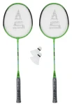 SULOV zeleno-černý / Badmintonový set / 2x raketa 24 cm / 2x míček / Cestovní vak