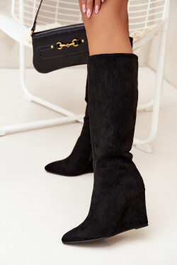 Kozačky na klínech model 216791 Step in style 36
