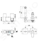 PAFFONI - Tilt Umyvadlová baterie pod omítku s tělesem, 2-otvorová instalace, chrom TI104CR70