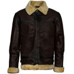 Pánská Kožená Zimní Bunda Elvion Ravére Brown Brixton Hnědá Velikost: 2XL