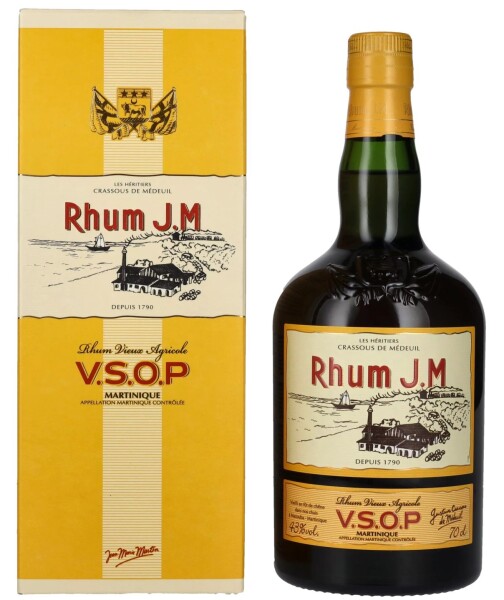 JM Rhum Vieux Agricole VSOP 43% 0,7 l (tuba)