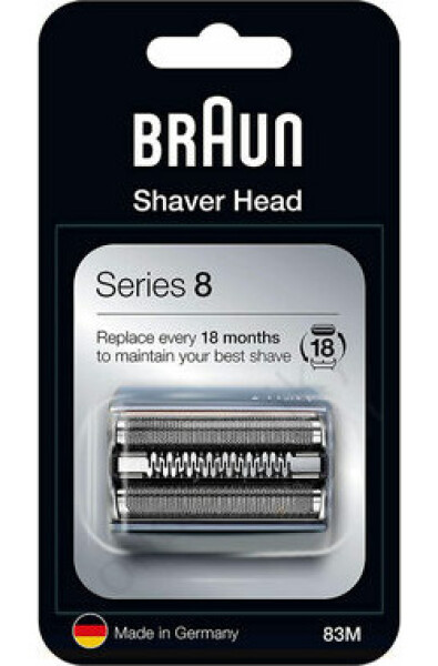 Braun CombiPack Series 8-83M matně stříbrná / holící hlava / pro strojky Braun Series 8 (83M)