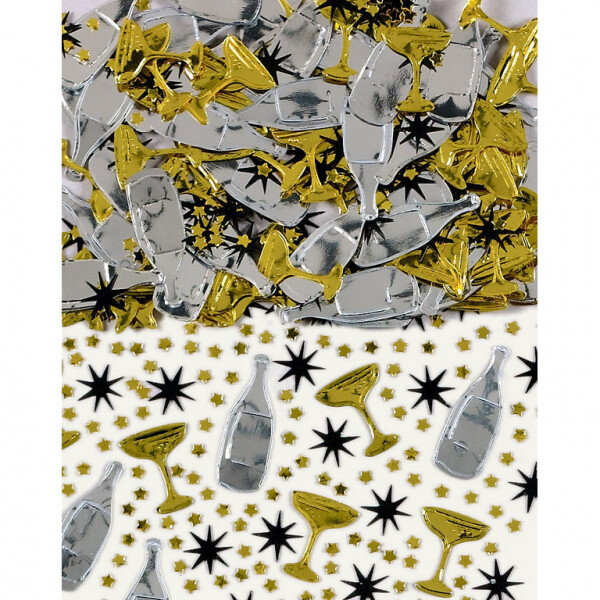 Konfety Champagne Black, Gold, Silver 14g Konfety Champagne Black, Gold, Silver 14g