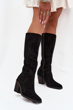 Kozačky na podpatku model 216797 Step in style 39