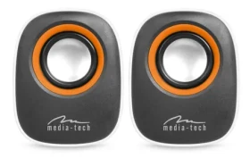Media-Tech IBO bílá / Reproduktory / 2.0 / RMS 6W / USB / 3.5mm jack (MT3137W)