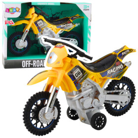 Mamido Motorka Crossbike Off-Road s efekty žlutá