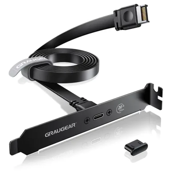 GrauGear G-ETC-20G-B / Rozšiřující kabel / USB-C / USB 3.2 Gen 2x2 / 20 Gbit/s / 100W (G-ETC-20G-B)