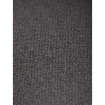 Židle jídelní, snadno čistitelná šedá látka, černý matný lak, kovové nohy