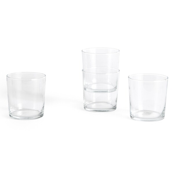 HAY Sklenička Medium Clear 360 ml – set 4 ks, čirá barva, sklo