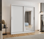 Šatní skříň Abi Rossa Rozměry: 150 cm, Barva korpusu + barva dveří: Bílá + Bílá