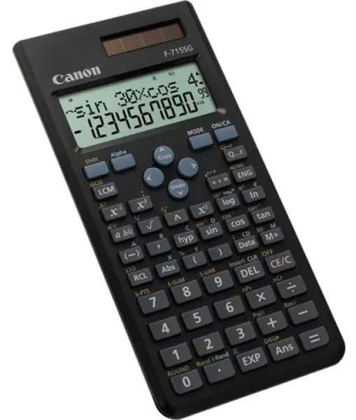 Canon F-715SG černá / Kalkulačka / vědecká / duální napájení / 250 funkcí (5730B001)