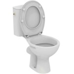 IDEAL STANDARD - Alpha WC kombi se sedátkem, vario odpad, boční napouštění, bílá W333401