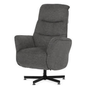 Polohovací křeslo, elektrické zabudované ovládání, šedá, látka, TV-C5479 GREY2